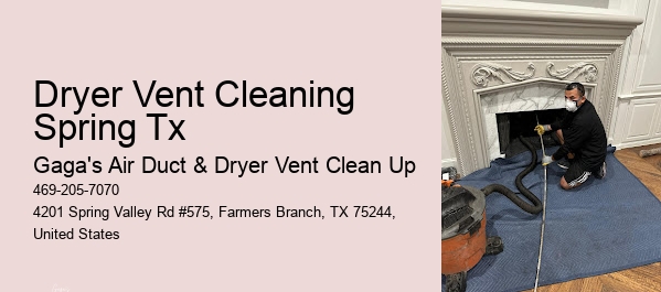 Dryer Vent Cleaning Spring Tx